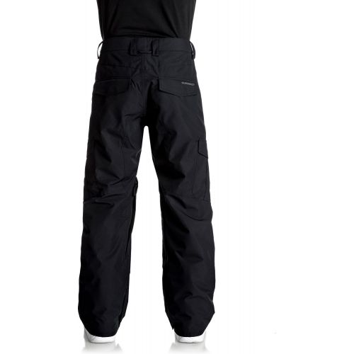 퀵실버 Quiksilver Mens Porter 10k Snowboard Ski Pants, Black 1, XL