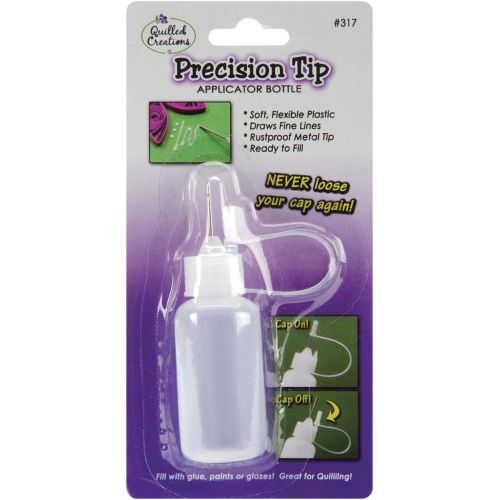  [아마존베스트]Quilled Creations Precision Tip Glue Applicator Bottle, 0.5-Ounce