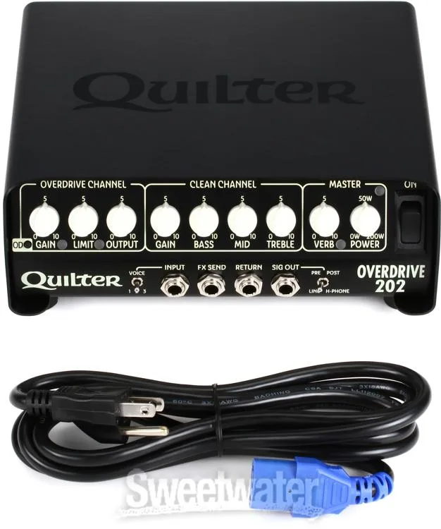  Quilter Labs Overdrive 202 200-watt Head with 250-watt 1x12 Cabinet