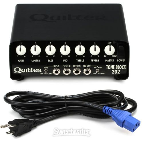  Quilter Labs Tone Block 202 200-watt Head with 250-watt 1x12 Cabinet