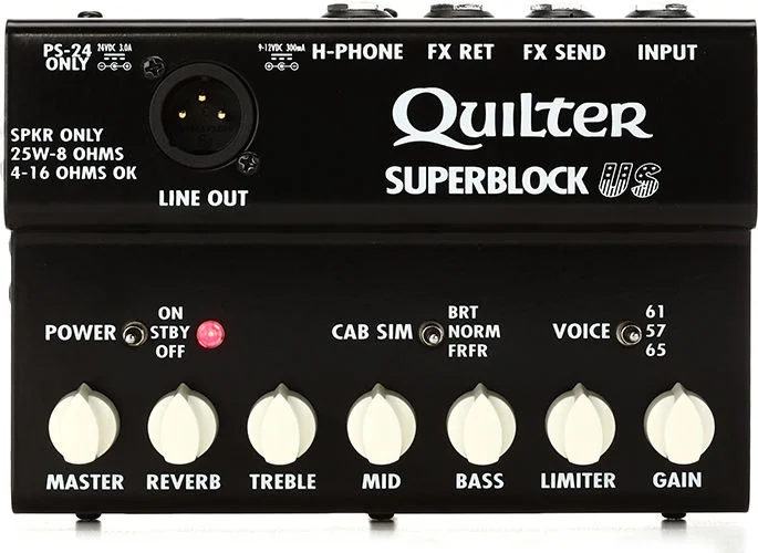  Quilter Labs SuperBlock US 25-watt Guitar Amplifier Pedal