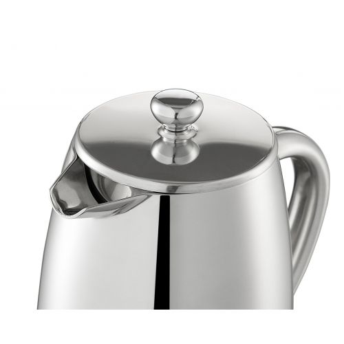  Quiseen Double Wall Stainless Steel French Press Coffee Maker, 1 Liter - 34-Ounce (8 4oz Cups)