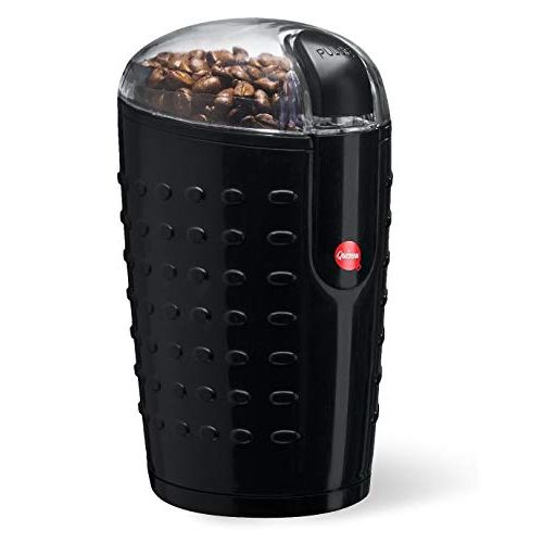  [아마존베스트]Quiseen One-Touch Electric Coffee Grinder. Grinds Coffee Beans, Spices, Nuts and Grains - Durable Stainless Steel Blades (Black)