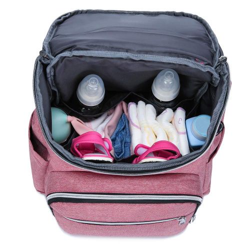  Qukueoy Travel Diaper Bag Backpack for Mom and Dad,Large Capacity Maternity Nappy Bag Waterproof,...