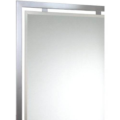  Quoizel Lighting QR1419PN Breckenridge - 35 Inch Mirror, Palladian Bronze Finish with Beveled Glass