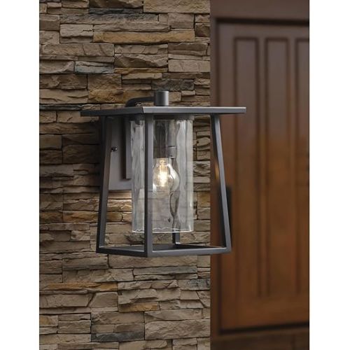  Quoizel LDG8409K Lodge Farmhouse Outdoor Lantern Wall Sconce, 1-Light, 100 Watts, Mystic Black (13