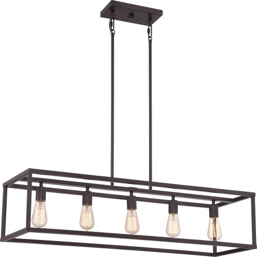  Quoizel NHR5204WT New Harbor 4-Light Foyer Piece, Western Bronze