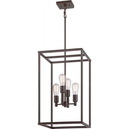  Quoizel NHR5204WT New Harbor 4-Light Foyer Piece, Western Bronze