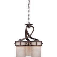 Quoizel KY5103IN 3-Light Kyle Dinette Chandelier, 20 x 20 x 22, Iron Gate