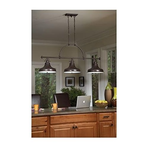  Quoizel ER5103BN 3-Light Emery Dinette Chandelier in Brushed Nickel