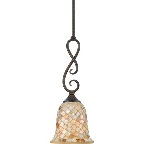  Quoizel MY1506ML 1-Light Monterey Mosaic Mini Pendant in Malaga