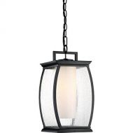 Quoizel TRE1909K One Light Outdoor Hanging Lantern, Large, Mystic Black