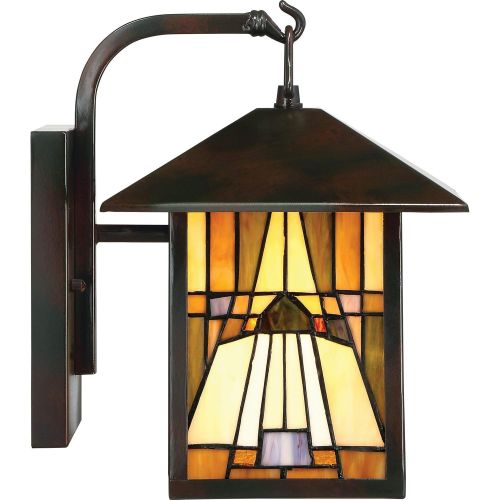  Quoizel Wall TFIK8409VA One Light Outdoor Lantern, Medium, Valiant Bronze