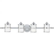 Quoizel TB8604C Tranquil Bay 4-Light Bath Light, Polished Chrome