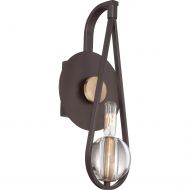 Quoizel UPSE8701WT One Light Wall Sconces Small Western Bronze