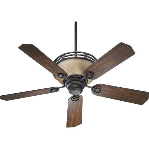  Quorum 80525-44, Lone Star Toasted Sienna Uplight 52 Ceiling Fan with Wall Control