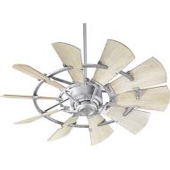 Quorum 94410-9 Windmill 44 Ceiling Fan with Wall Control, Galvanized
