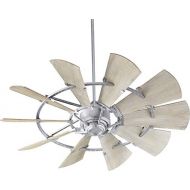 Quorum 95210-9 Windmill 52 Ceiling Fan with Wall Control, Galvanized