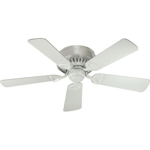  Quorum 51425-8, Medallion Studio White Flush Mount 42 Ceiling Fan