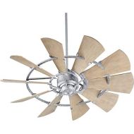 Quorum 195210-9 Windmill 52 Ceiling Fan with Wall Control, Galvanized