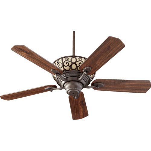  Quorum International 69525 Cimarron 52 5 Blade Indoor Ceiling Fan, Oiled Bronze