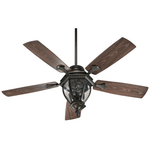  Quorum 52 Baltic 5 Blade Patio Ceiling Fan Finish: Oiled Bronze With Walnut Blades