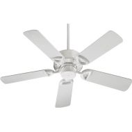 Quorum International 143425-6 Estate Patio Ceiling Fan with White ABS Blades, 42-Inch, Gloss White Finish