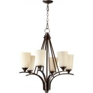 Quorum Lighting Quorum 6129-6-186 Winslet Chandelier, 6-Light, 360 Total Watts, Oiled Bronze