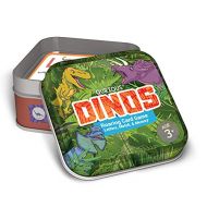 Qurious Dinos | STEM Flash Card Game | Build, Find, Match & Roar Through Millions of Years of History. Perfect for Jurassic, Dinosaur and T-Rex Enthusiasts