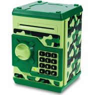 [아마존베스트]APUPPY Cartoon Password Piggy Bank Cash Coin Can,Electronic Money Bank,Birthday Gifts Toy Gifts for Kids (Camouflage Green)