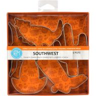 R&M International Southwest Cookie Cutters, Cactus, Coyote, Cowboy Boot, Hat, Longhorn, 5-Piece Set