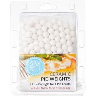 R&M International Ceramic Pie Weights, 1 lb. with Mesh Storage Bag