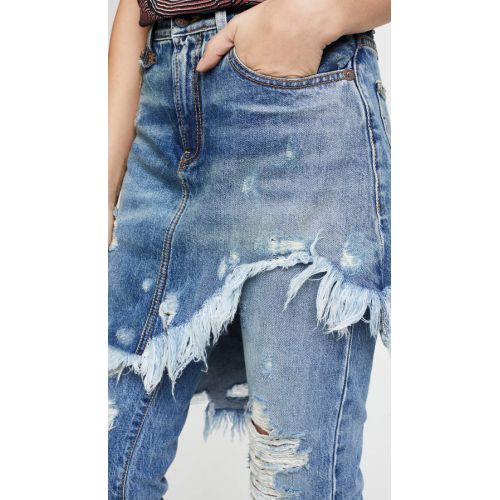  R 13 Double Classic Skirted Jeans