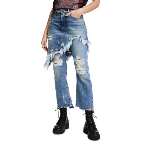  R 13 Double Classic Skirted Jeans