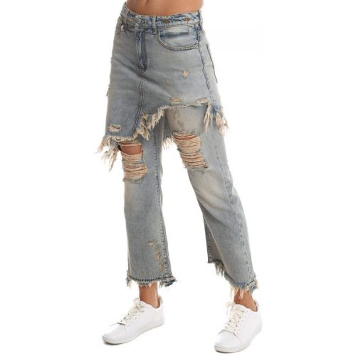  R 13 Double Classic Shredded Jean