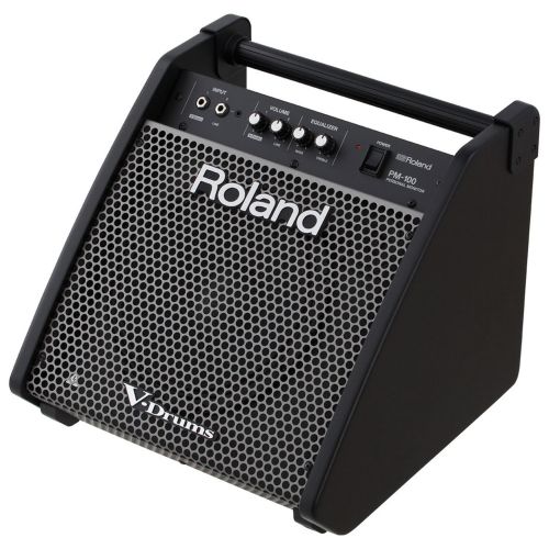  R O L A N D Roland PM-100 Personal 80-Watt Drum Monitor Bundle w/Cable and Geartree Cloth