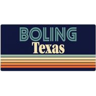Boling Texas 2.5 x 1.25-Inch Vinyl Decal Sticker Retro Design