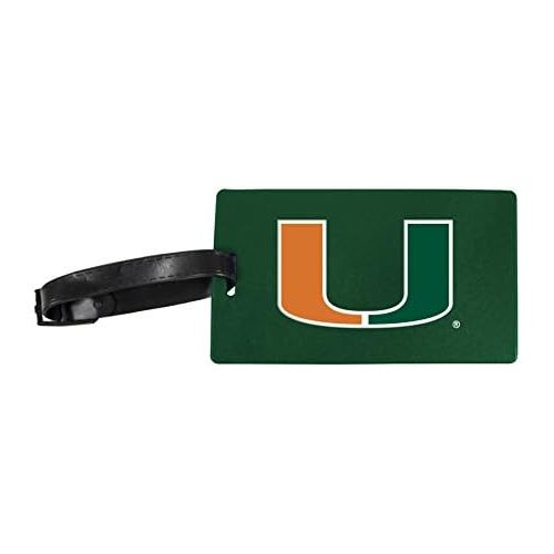  R and R Imports Miami Hurricanes Luggage Tag 2-Pack
