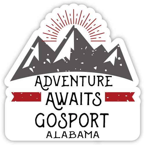  R and R Imports Gosport Alabama Souvenir 2-Inch Vinyl Decal Sticker Adventure Awaits Design