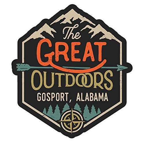  R and R Imports Gosport Alabama The Great Outdoors Design 2-Inch Vinyl Decal Sticker