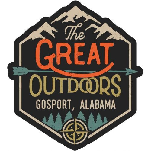  R and R Imports Gosport Alabama The Great Outdoors Design 2-Inch Vinyl Decal Sticker