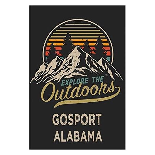  R and R Imports Gosport Alabama Souvenir 2x3-Inch Fridge Magnet Explore The Outdoors