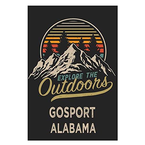  R and R Imports Gosport Alabama Souvenir 2x3-Inch Fridge Magnet Explore The Outdoors
