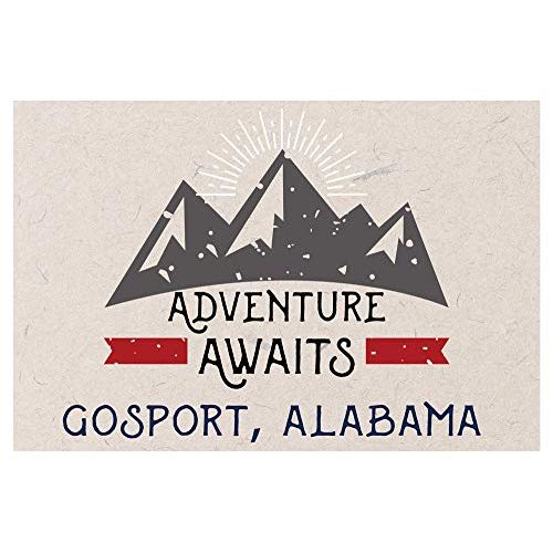  R and R Imports Gosport Alabama Souvenir 2x3 Inch Fridge Magnet Adventure Awaits Design