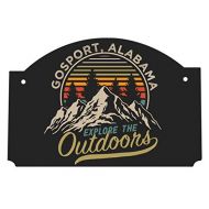R and R Imports Gosport Alabama Souvenir The Great Outdoors 9x6-Inch Wood Sign with String