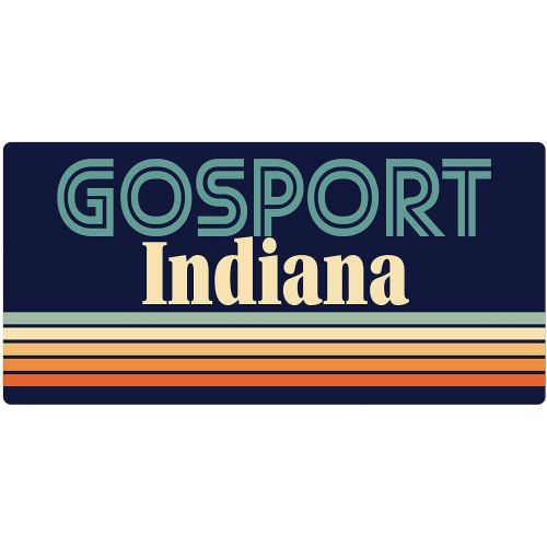  R and R Imports Gosport Indiana 5 x 2.5-Inch Fridge Magnet Retro Design