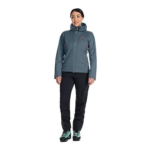  RAB Women’s Kinetic Alpine 2.0 Waterproof Breathable Jacket for Climbing & Mountaineering.