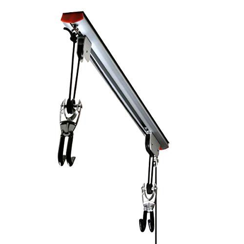  RAD Cycle products Rail Mount Bike and Ladder Lift for Your Garage or Workshop Holds up to 75 Pounds No Mounting Board Needed