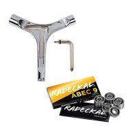 자전거 정비 공구 수리RADECKAL Black ABEC 9 Skateboard Bearings, Skateboards, Longboards, Cruisers, Inline Skates, Roller Skates, Pre-Lubricated, High Precision Rating, Long Lasting