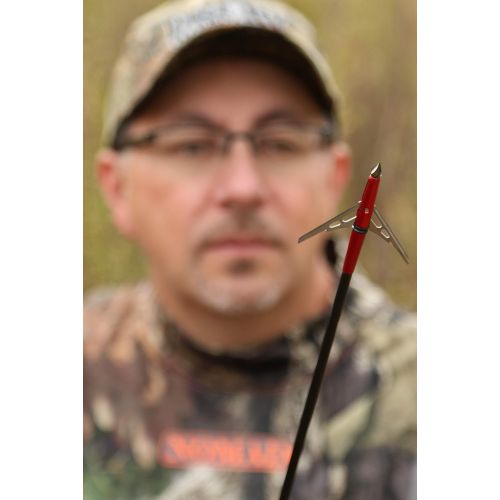  Rage Bowhunting Xtreme Series Mechanical Broadheads, 2 Blade, 100 Grain 2.3 Inch Cutting Diameter, 3 Pack